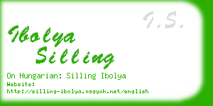 ibolya silling business card